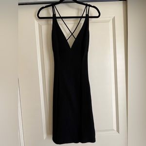 BLACK MIDI DRESS